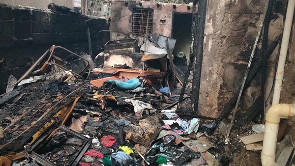 العقار المحروق في