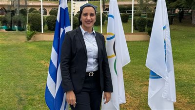 المصرية آية مدني تشارك في افتتاح الدورة 144 للجنة الأولمبية الدولية باليونان