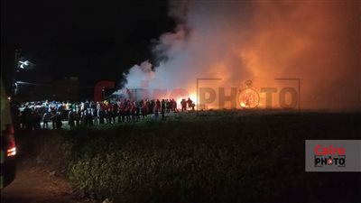 إصابة 5 أشخاص إثر نشوب حريق داخل مصنع بلاستيك بكفر الشيخ | بث مباشر