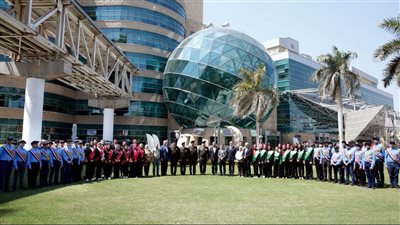 قوات الدفاع الشعبي والعسكري تنظم زيارة لعدد من طلبة الجامعات ومدارس التأسيس العسكري إلى مستشفى 57357