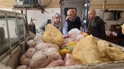 ضبط طن ونصف لحوم فاسدة في حملة تموينية بالمنوفية 