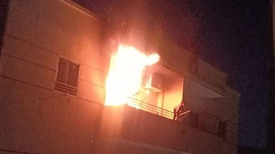 إصابة 3 أشخاص من أسرة واحدة في حريق شقة سكنية بالإسماعيلية