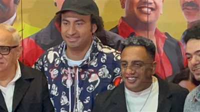 علي ربيع وأوس أوس وأحمد السبكي يحتفلون بالعرض الخاص لـ فيلم الصفا الثانوية بنات| صور