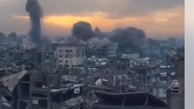 مشهد من أفلام رعب.. فيديو لقصف الجيش الإسرائيلي لغزة يثير الفزع في نفوس السوشيال ميديا