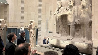 تأكيدًا لـ القاهرة 24.. الرئيس الفرنسي إيمانويل ماكرون يزور المتحف المصري الكبير | صور 