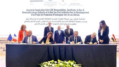 تعاون بين مصر وفرنسا لتطوير وتمويل محطة متكاملة لإنتاج الهيدروجين الأخضر ومشتقاته