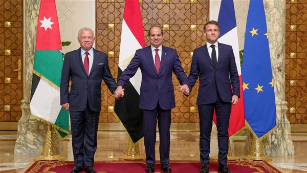 قادة مصر وفرنسا والأردن