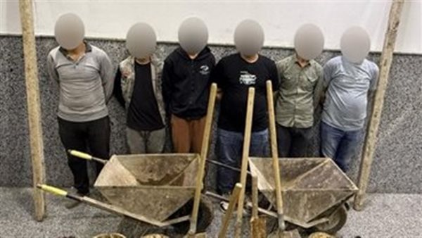 المتهمين والمضبوطات