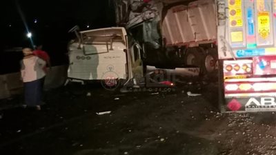 وقوع حادث تصادم على الطريق الإقليمي بالمنوفية ووجود إصابات 