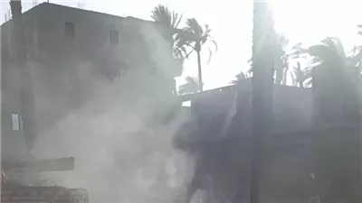 نشوب حريق في 3 منازل بقرية الحراجية بقنا