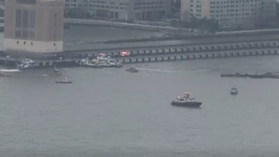 مصرع 6 أشخاص جراء تحطم مروحية في نهر هدسون بـ نيويورك