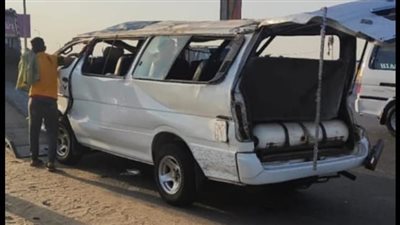 إصابة 11 شخصًا في حادث انقلاب ميكروباص أعلى محور 26 يوليو باتجاه ميدان لبنان