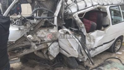 مصرع شخصين وإصابة 7 آخرين في سقوط ميكروباص من أعلى الدائري