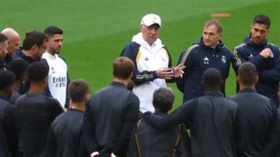 أنشيلوتي ينفعل على لاعبي ريال مدريد قبل مواجهة أرسنال بدوري أبطال أوروبا