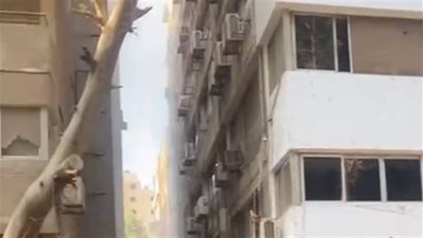 حريق مبنى بالدقي