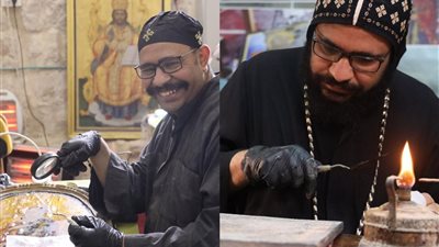 لمسات فنية مصرية عبرت من الصعيد إلى القدس.. راهب قبطي يرمم الأيقونات الأثرية في أورشليم محط أنظار العالم