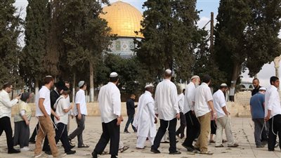  حفل زفاف يهودي في باحات المسجد الأقصى تحت حماية الشرطة الإسرائيلية