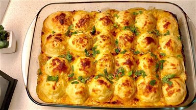 طريقة تحضير صينية البطاطس بالدجاج والكريمة.. هتاكلي صوابعك وراها