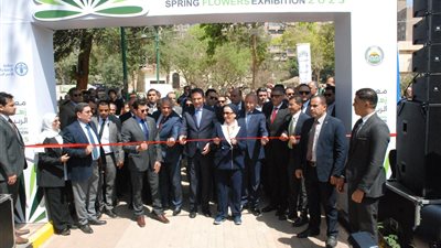 افتتاح معرض زهور الربيع بحضور 3 وزراء ومحافظي القاهرة والجيزة ومسؤول بـ الفاو