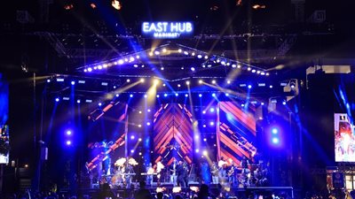 وسط حضور جماهيري كبير.. أحمد سعد يحيي حفل افتتاح إيست هب مدينتي