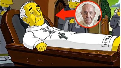 دخان أسود وشموع جنائزية.. هل تنبأ مسلسل عائلة سيمبسون بـ توقيت وفاة بابا الفاتيكان؟