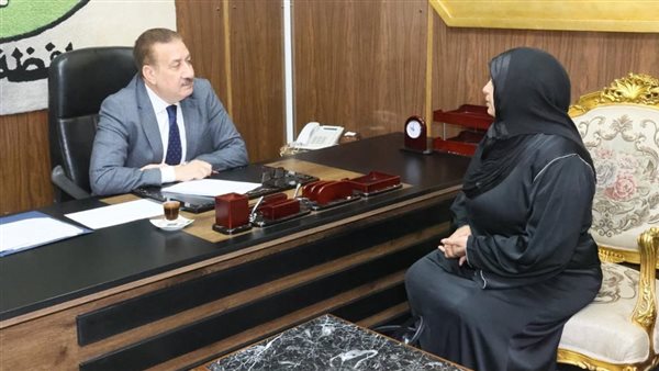 محافظ المنوفية خلال