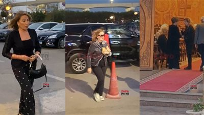 أصدقاء العمر.. هالة سرحان ويسرا وإيناس الدغيدي يقدمن واجب العزاء في زوج الإعلامية سناء منصور | صور