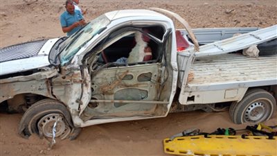 إصابة 7 أشخاص إثر تصادم سيارتين على طريق إدفو مرسى علم بأسوان| أسماء 