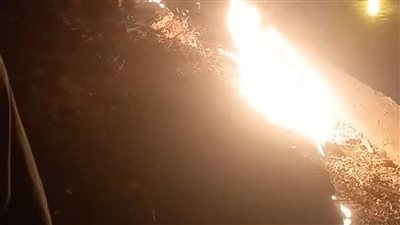 السيطرة على حريق خط غاز في أبو تشت بقنا