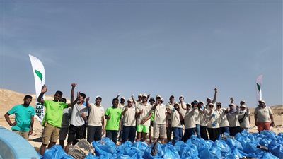البيئة تنظم حملة تنظيف بمحمية الجزر الشمالية في البحر الأحمر