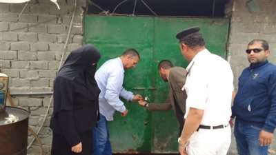 غلق وتشميع معمل بدون ترخيص وإعدام ألبان غير صالحة للاستهلاك الآدمي بالبحيرة
