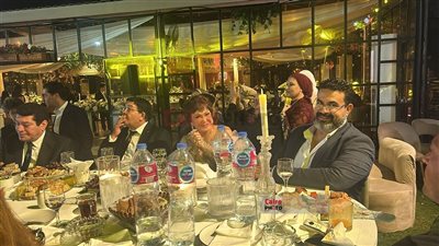 بحضور لبلبة وباسم سمرة.. المنتج عصام إمام شقيق الزعيم يحتفل بزفاف ابنته| صور