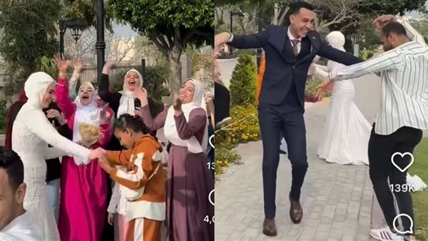 فيديو عروسين يتصدر