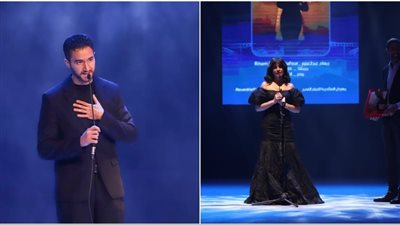 تكريم ريهام عبد الغفور وأحمد مالك بجائزة هيباتيا الذهبية بمهرجان الإسكندرية للفيلم القصير