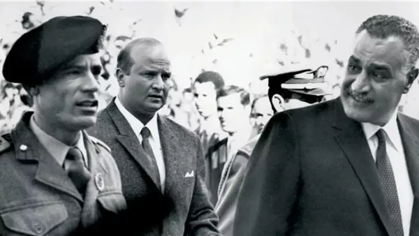 جمال عبد الناصر والقذافى
