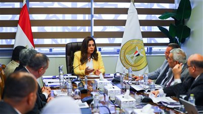 وزيرة التنمية المحلية تتابع مع القيادات الموقف التنفيذي لمشروعات الخطة الاستثمارية للوزارة والمحافظات