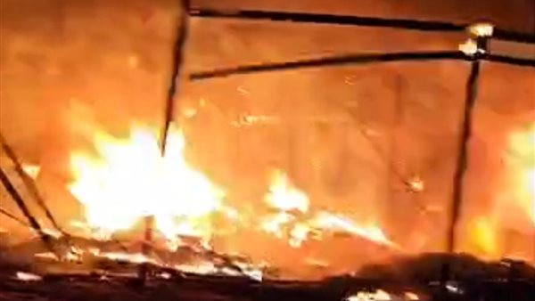 حريق في شونة بصل