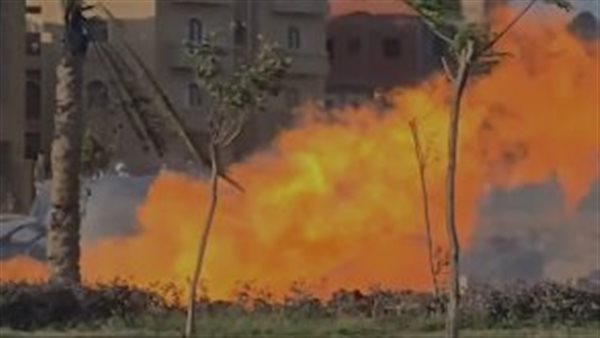 انفجار خط الغاز 