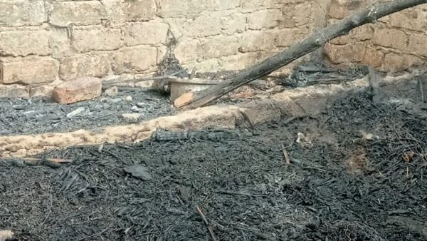 حريق بسبب العاصفة