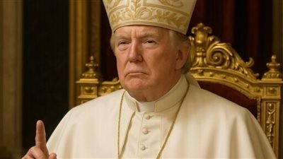 بعد تصريحاته الأخيرة.. ترامب ينشر صورة له مُرتديًا زي بابا الفاتيكان 