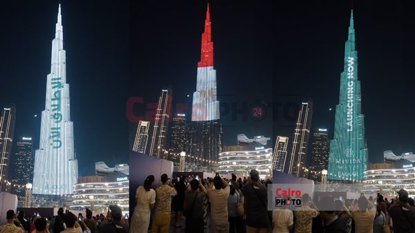 إضاءة برج خليفة بعلم