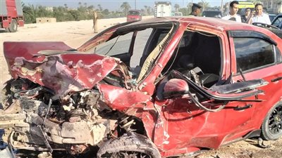 ننشر أسماء مصابي حادث تصادم سيارتين بأسيوط