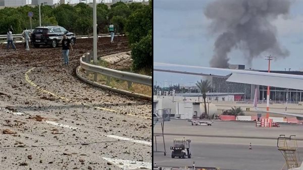 قصف مطار بن جوريون