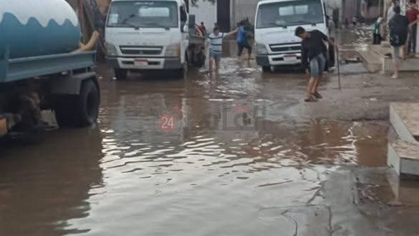 جانب من تراكمات مياه