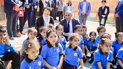 وزير التعليم خلال زيارته مدرسة حدائق أكتوبر: نحرص على الاستفادة من التجربة اليابانية الرائدة