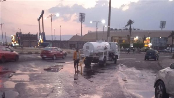 متابعة آثار الأمطار