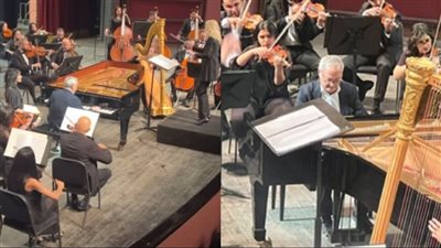 عائدها لصالح اللاجئين من غزة.. سميح ساويرس يبدع في العزف على البيانو بحفله بدار الأوبرا