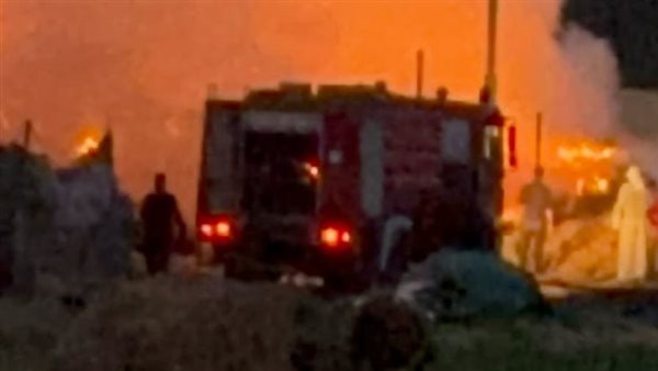 جانب من الحريق