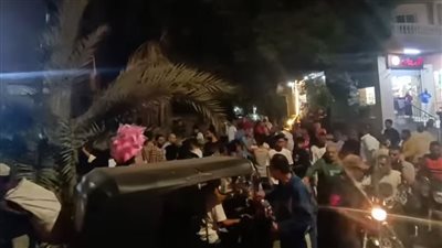 سقوط نخلة بشارع المطبعة في فيصل يتسبب في زحام بين المواطنين