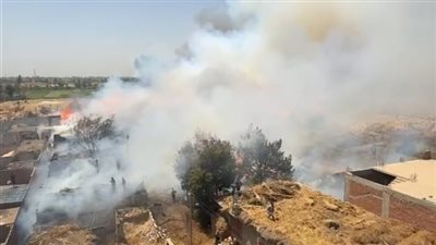 إصابة شخصين إثر حريق بشونة كتان بسمنود في الغربية.. والدفع بـ12 سيارة إطفاء